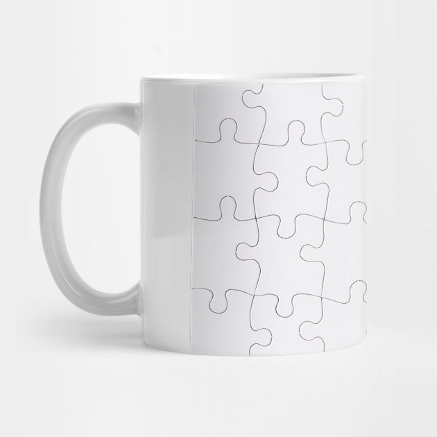 Jigsaw Puzzle Lines Design by THP Creative